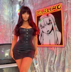 Black Faux Leather Spaghetti Straps Corset Zipper Back Mini Dress 9 Black Faux Leather Spaghetti Straps Corset Zipper Back Mini Dress -Miamis Style Shop black faux leather spaghetti straps corset zipper back mini dress hot miami styles 369437