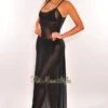 Black Mesh Sheer Spaghetti Straps Maxi Dress Cover Up