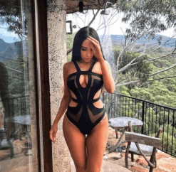 Black Strappy Cut Out Mesh Swimsuit -Miamis Style Shop black strappy cut out mesh swimsuit hot miami styles 483040