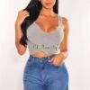 Blue Denim High Waist Slit Frayed Hem Shorts