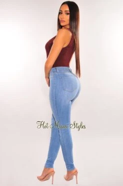 Chocolate Round Neck Sleeveless Bodysuit 7 Chocolate Round Neck Sleeveless Bodysuit -Miamis Style Shop chocolate round neck sleeveless bodysuit hot miami styles 276863