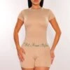 HMS Essential: Nude Perfect Fit Double Lined Short Sleeve Romper