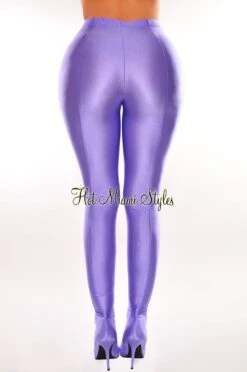 Lilac Pointed Toe High Heeled Leggings Boots 7 Lilac Pointed Toe High Heeled Leggings Boots -Miamis Style Shop lilac pointed toe high heeled leggings boots hot miami styles 537452