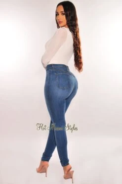 White Shimmery V Neck Long Sleeve Bodysuit -Miamis Style Shop white shimmery v neck long sleeve bodysuit hot miami styles 317859